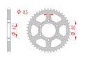 rear steel sprocket 428 yamaha