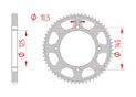 rear steel sprocket 428 yamaha