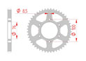 rear steel sprocket 428 yamaha