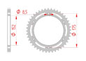 rear steel sprocket 520 yamaha