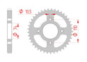 rear steel sprocket 530 yamaha