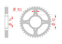 rear steel sprocket 530 yamaha