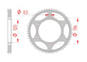 rear steel sprocket 428 yamaha