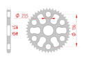 rear steel sprocket 428 yamaha