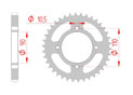 rear steel sprocket 530 yamaha