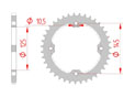 rear steel sprocket 520 barossa, yamaha