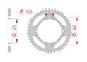 rear steel sprocket 520 mz