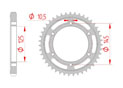 rear steel sprocket 530 yamaha