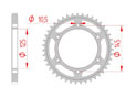 rear steel sprocket 525 yamaha