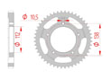 rear steel sprocket 530 yamaha