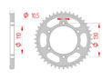 rear steel sprocket 525 suzuki