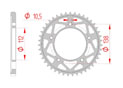 Rear steel sprocket #525 YAMAHA YZF-R1 1000 (1000 M) 2015