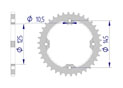 AFAM Rear alu sprocket  #520 YAMAHA