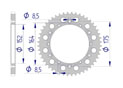 AFAM Rear alu sprocket  #520 YAMAHA