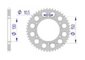 AFAM Rear alu sprocket  #520 YAMAHA