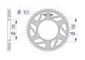 AFAM Rear alu sprocket  #520 #HARD SUZUKI, YAMAHA