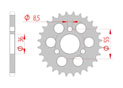 rear steel sprocket 420 suzuki JR 50