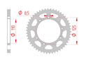 rear steel sprocket 420 suzuki