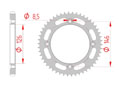 rear steel sprocket 428 suzuki