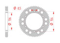 rear steel sprocket 428 husqvarna