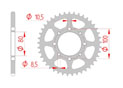 rear steel sprocket 520 N.A. suzuki