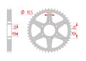 rear steel sprocket 530 suzuki