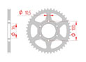 rear steel sprocket 520 suzuki