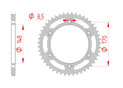 rear steel sprocket 520 cagiva