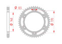 rear steel sprocket 525 suzuki