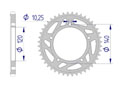 AFAM Rear alu sprocket  #525 GSXR750