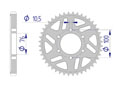 AFAM Rear alu sprocket  #530 GSXR750R