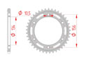 rear steel sprocket 520 kawasaki