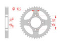 rear steel sprocket 530 kawasaki