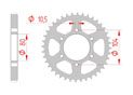 rear steel sprocket 530 kawasaki