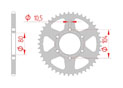 rear steel sprocket 520 kawasaki