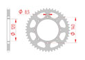 rear steel sprocket 520 kawasaki