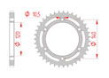 rear steel sprocket 525 kawasaki