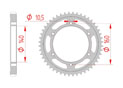 rear steel sprocket 530 kawasaki