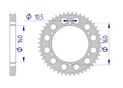 AFAM Rear alu sprocket  #530