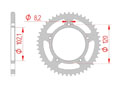 rear steel sprocket 420 aprilia