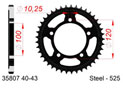 Rear steel sprocket #525 APRILIA RSV 1000, RSV4 1000