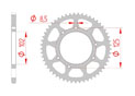 rear steel sprocket 420 bultaco