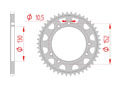 rear steel sprocket 520 cagiva