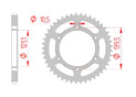 rear steel sprocket 525 cagiva