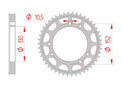 rear steel sprocket 530 cagiva