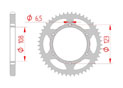 rear steel sprocket 428 derbi