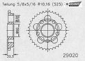 Rear sprocket Esjot