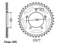 Rear sprocket Esjot