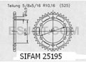 Rear sprocket Esjot