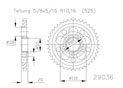 Rear sprocket Esjot